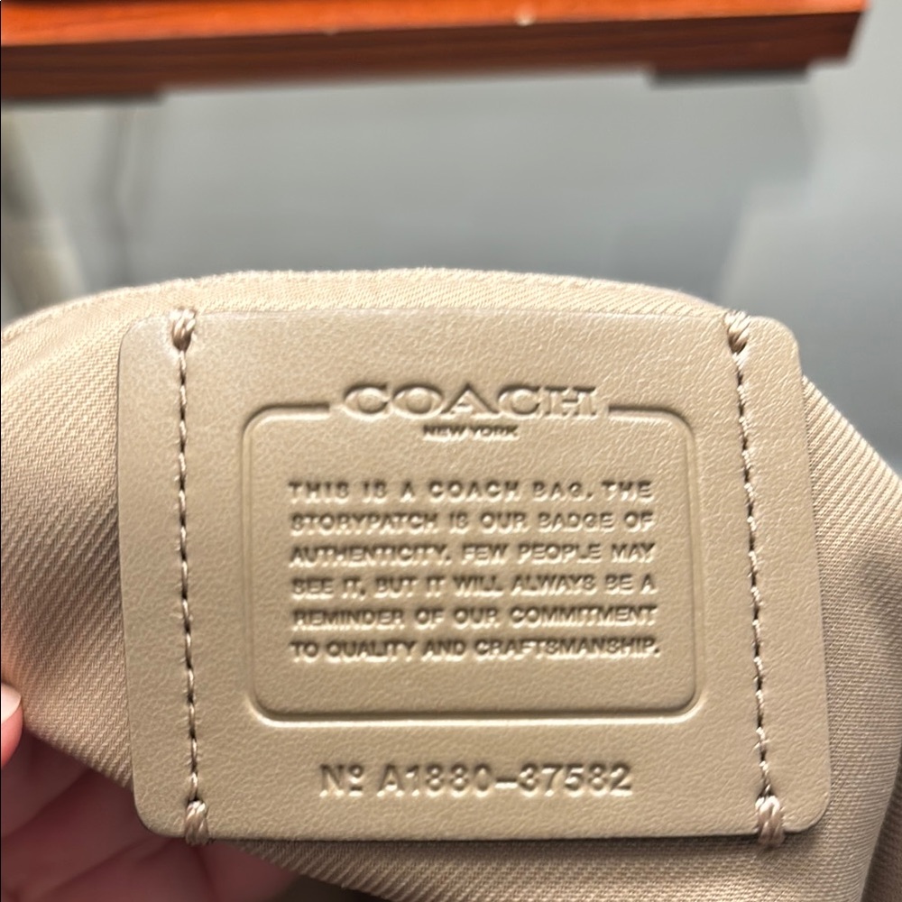 COACH Large Taupe Pebbled Leather Billie Backpack. - Picture 4 of 14